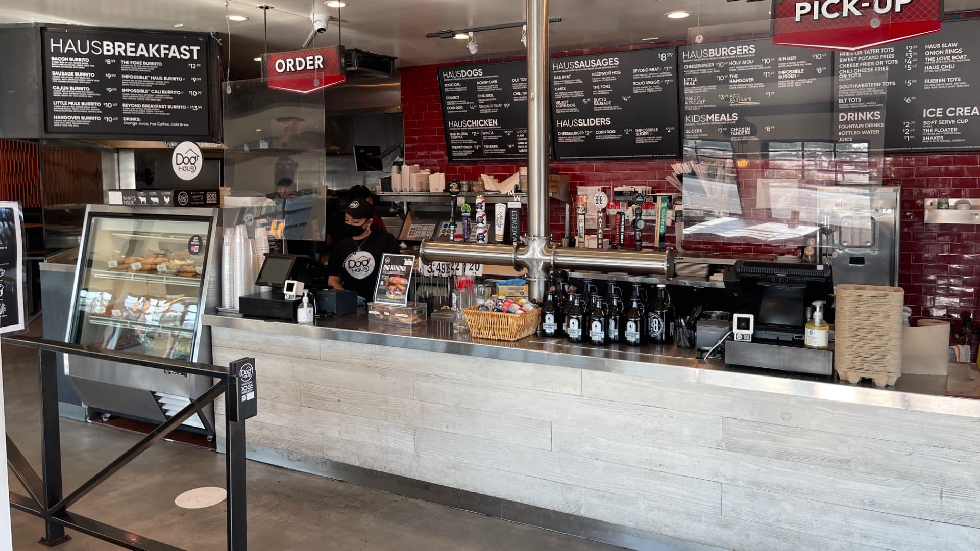 Dog Haus Canoga Park counter 